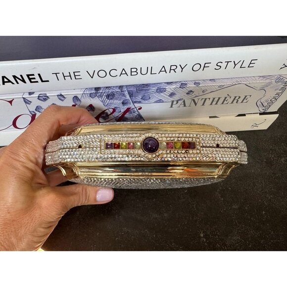 Judith Leiber Embellished Chain-Link Evening Bag - Picture 3 of 13